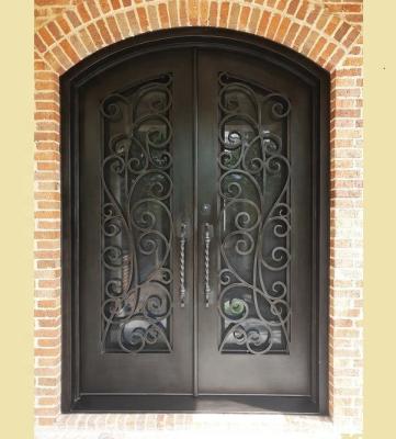 China Traditional Hand-forged Iron Entry Door Can Be Custom Made for sale