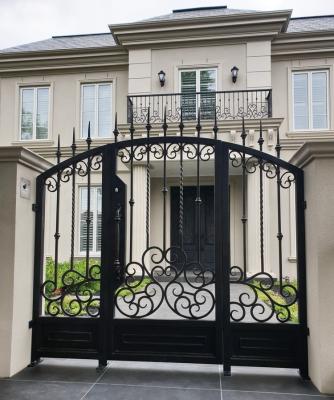 China Beautiful Traditional Hand-forged Iron Gates can be custom made to match any design you desire. for sale