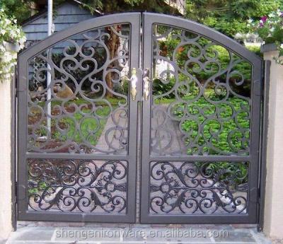 China Easily Assembled Hand Forged Wrought Iron Gate for sale