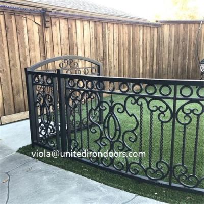 China SZ-258 Swing Galvanized Wrought Iron Fence and Juliet for sale