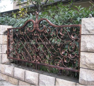 China Easily Assembled Top Quality Wrought Iron Garden Fence for sale