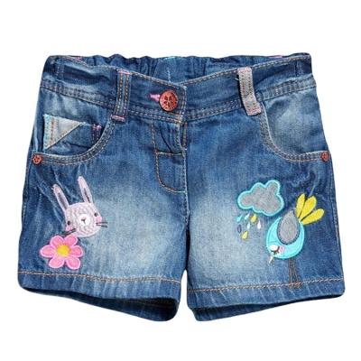 China New Arrival Elastic Waist Shorts Breathable Pants Cute Cartoon Short Jeans Fashion Panties Custom Girls Shorts Summer Kids Wear for sale