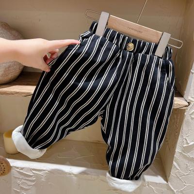 China New Breathable Plush Winter Children Boy Girl Kids Jeans Cotton Pants for sale