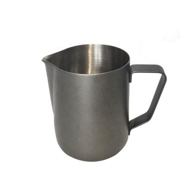 China Manufacturer Wholesales 304 Stainless Steel Sustainable Milk Frothing Pitcher With Handle for sale