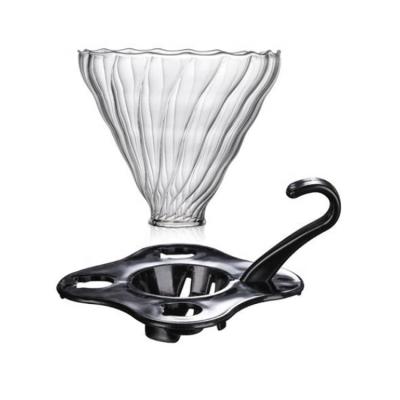 China Bestselling Sustainable Classic Minimalist Glass Coffee Filter Dripper Jar For Hand Drip Coffee for sale