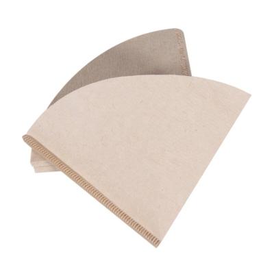 China Sustainable Food Grade Paper Pulp V Shape Brown Coffee Paper Filter For Coffee Dripper for sale