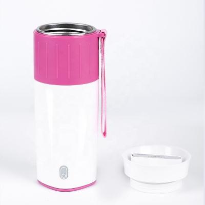 China Sustainable hot sale portable plastic rose electric heating cup for fragrant tea for sale