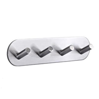 China Best Selling Viable Stainless Steel Cloth Towel Wall Hook Hangers With Round Bottom for sale