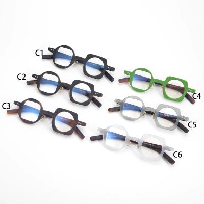 China Hot Blue Light Acetate Eyeglasses Acetic Acid Glass Fashion Tour Optical Frames Optical Frames for sale