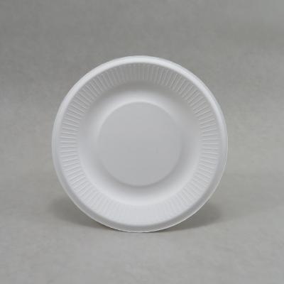 China Wholesale Disposable Disposable Sugar Cane Ribbed Paper Plates for sale