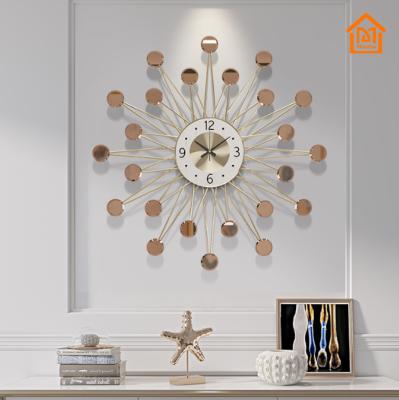 China Top Quality Antique Style Buy Gold Dots Decor Luxury Wall Clocks Online for sale