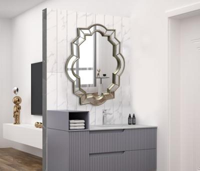 China European Charm Bathroom Mirror Minimalist Dresser Mirror Decorative Hanging Mirror for sale