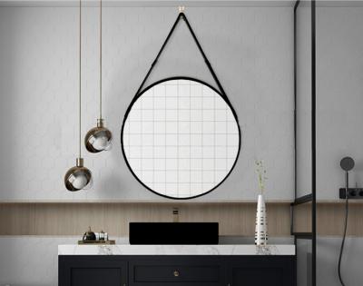 China Bathroom Mirror Frame Minimalist Round Bathroom Cabinet With Mirror for sale