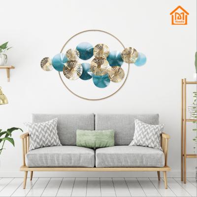 China Simple decorative wall hanging luxury creative background sofa living room tieyi wall hanging for sale