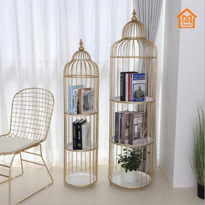 China Receive A Book Cage Library Storage Metal Iron Shelf Iron Display Racks Racks for sale