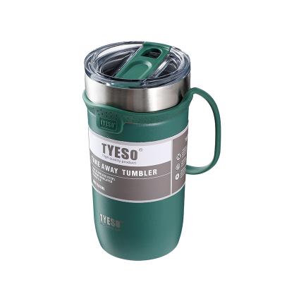 China Sustainable High Quality Stain With Rope Portable Thermos Mug Large Capacity Coffee Mug for sale