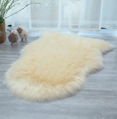 China Modern Home Decor Washable Washable Faux Fur Cover Sheepskin Blankets And Upholster Living Room Wool Blankets for sale