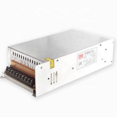 China 800W regulated power supply with adjustable fan input voltage S-800-12 for sale