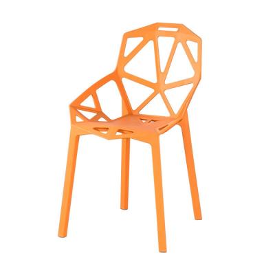 China Comfortable Nordic Plastic Many Colors Are Available Geometry Dining Chairs for sale