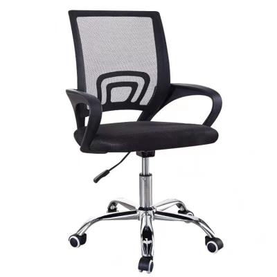 China (Height)Adjustable Modern High Back Office Swivel Chair With Stainless Steel Legs for sale