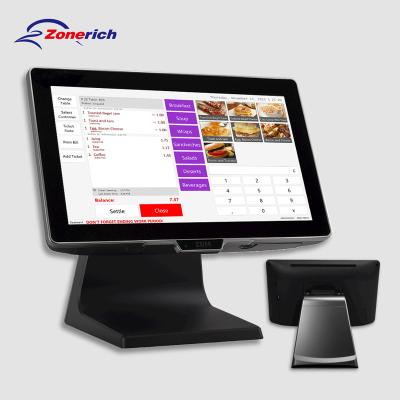 China Windows POS Cash Register System Terminal Machine For Mall Restaurant Market Capacitive Touch Screen POS i5 Desktop Devices 15.6