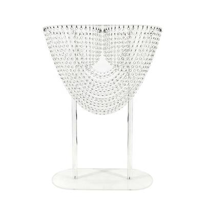 China Round Romantic Wedding Clear Crystal Flower Stand Acrylic Centerpieces for sale