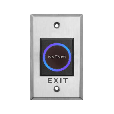 China Stainless Steel Panel Smart IR Sensor Push Buttons No Touch Door Exit Push Release Pad Infrared Switch for Access Control System for sale