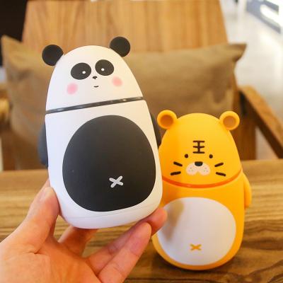 China 300ml Business Children's Vacuum Insulation Coffee Cup Cute Portable High Quality Insulation Bear Glass Mug Mini With Lid for sale