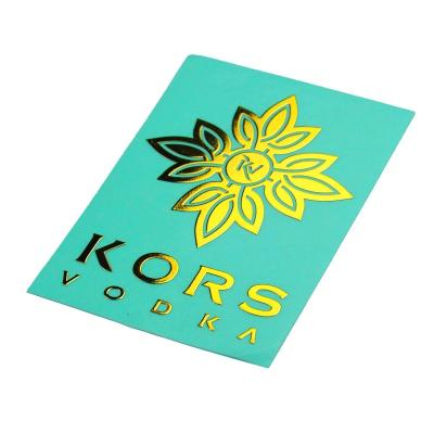 China Three-Dimensional Waterproof Customized Gold - Thin Metal Signs / Convex Logo Stickers Transparent Metal Stickers Customized Stickers for sale