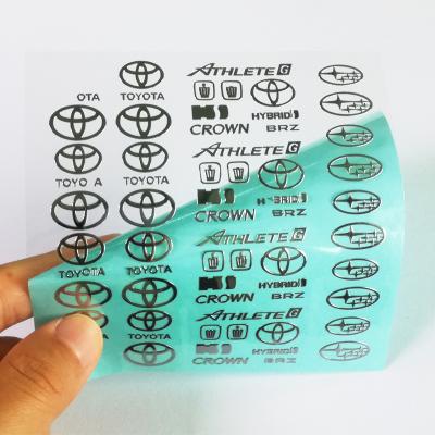 China Custom Super Thin Packaging Logo Metal Nickel Sticker 3D Label Nickel Labels for sale