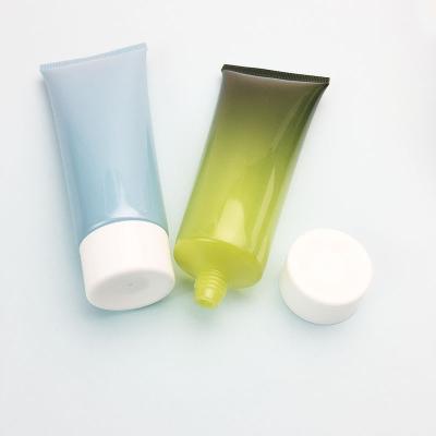 China Luxury In Stock 100g Hand Cream Tube Empty Cosmetic Packaging Tubes Green Soft Tube Cosmetic for sale