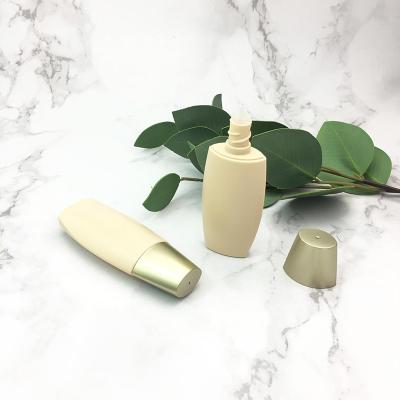 China 25g Squeeze Luxury Skin Care Gold Base Liquid Cosmetic Bottle Container Plastic Tube Empty Bottle for sale