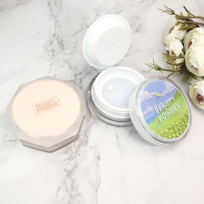 China High Quality Recyclable So Nice Unique Design Loose Makeup Jar Contract Powder Custom Loose Powder Case With Hexagon Strainer for sale