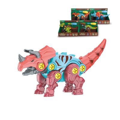 China ABS 2021 Educational Toys Games Engineering Game Building Kits For Kids Toddlers Disassemble Dinosaur for sale