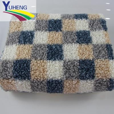 China Antistatic Control Pattern And Super Warming Printed Teddy Fleece Fabric for sale