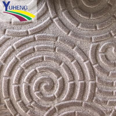 China 100% Polyester Concentric Circles Anti-Static Plush Fabric for sale