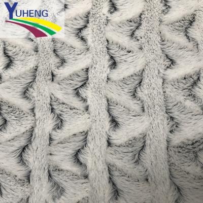 China Antistatic super soft PV plush brushed&back printing fabric for home textile and garment for sale