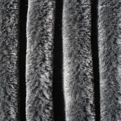 China Soft Pile Deep Gray PV Plush Fabric Waterproof for sale