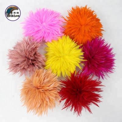 China Decoration 5-6 Inch (12-15 cm) Manufacturer Wholesale Multi-Color Chicken Chinese Rooster Feather For DIY Earrings Jewelry for sale