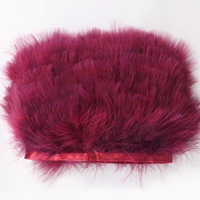 China Wholesale 3.15-4.33 inch (8-11 cm) Multicolor Small Size Turkey Fluffy Fringe Trim Garment Accessories and Trims for Decoration for sale