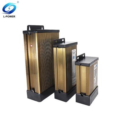 China Aluminum Wholesale Waterproof IP65 60W 100W 150W 200W 250W 300W 400W 500W 600W 700W 5V/12V Rain Proof LED Switching Power Supplies for sale