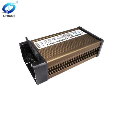 China Aluminum Factory Price Aluminum Housing IP65 25A 300W 12V Rainproof LED Switching Power Supply for sale