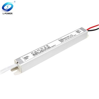 China Aluminium High Quality Aluminium Housing 1.5A 18W Ultra Slim Led Driver 12V For Indoor Project for sale