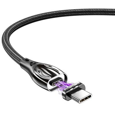 China MP3/MP4 Type-C Fast Player 1M Charging 5A Data Transfer LED Mobile Phone Magnet Usb Cable for sale