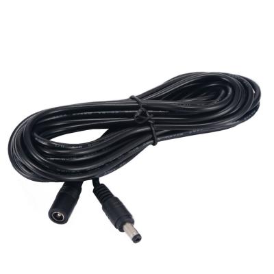 China 12V Telecommunication DC Power Cord 5.5*2.1mm Male Female Power Adapter Extension Cable 1m 2m 3m 5m 10m 20m CCTV Camera Extend Wire for sale