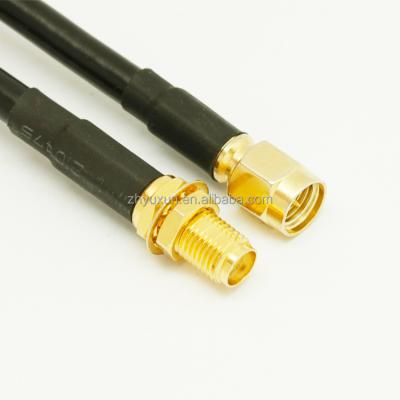 China Antennas System RG58 U Antenna Extension Cable with SMA Female and Male Connector for sale