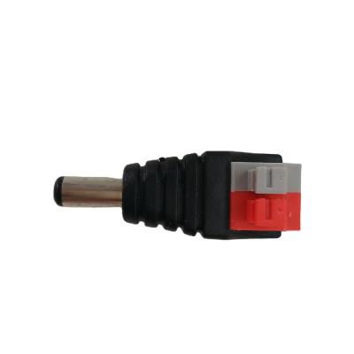 China 2.1mm/5.5mm Power 12V Male DC Power Connector To Clip DC Connector Terminal Block for sale