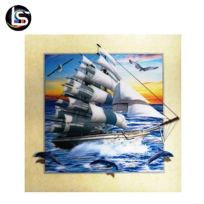 China Lenticular Poster Beautiful Boat And Global Boat 5d Customized 3d Picture And Printing for sale