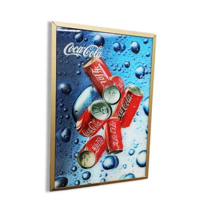 China Advertising Poster / Decorative Poster Lenticular Printing Led Display 3d Poster for sale