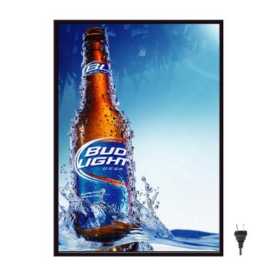 China Adertising Display Custom Design 3d Led Light Box Poster For Advertising for sale